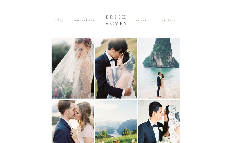 Best Photography Websites // Erich McVey