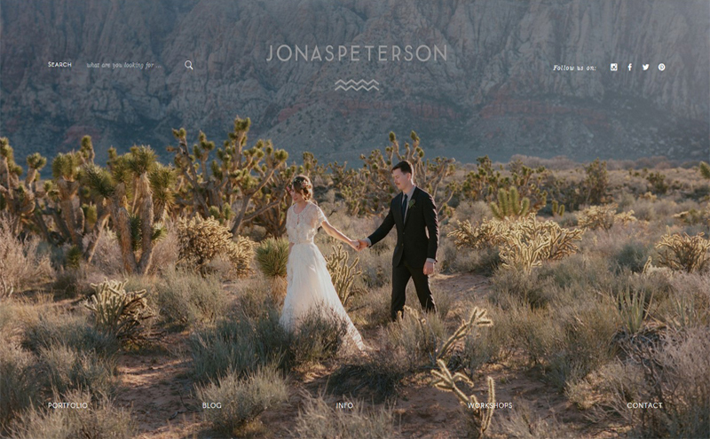 Best Photography Websites // Jonas Peterson