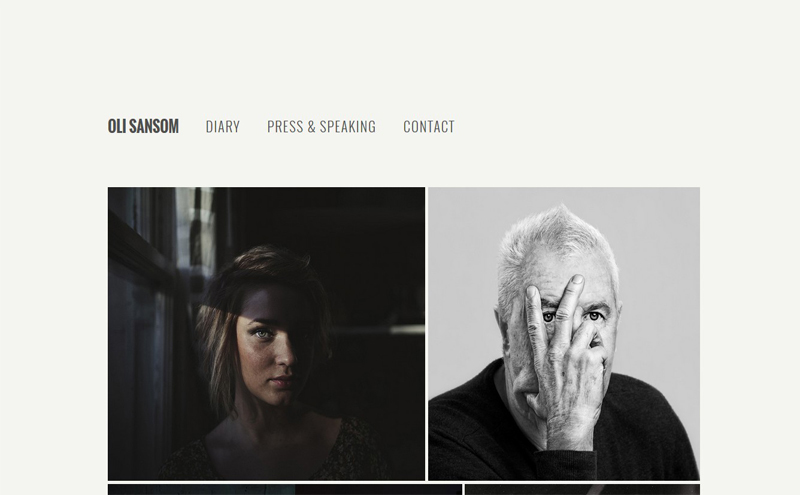 Best Photography Websites // Oli Sansom